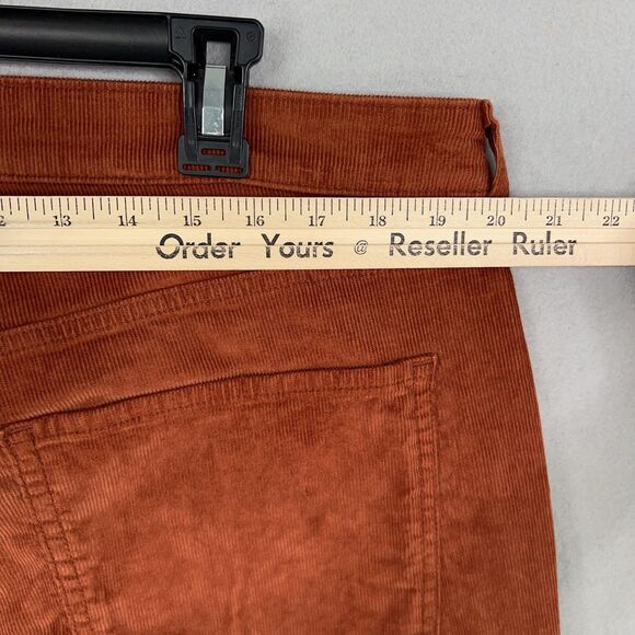 Old Navy Pants Womens 18 Brown High Rise OG Straight Corduroy Academia Preppy - Picture 10 of 16